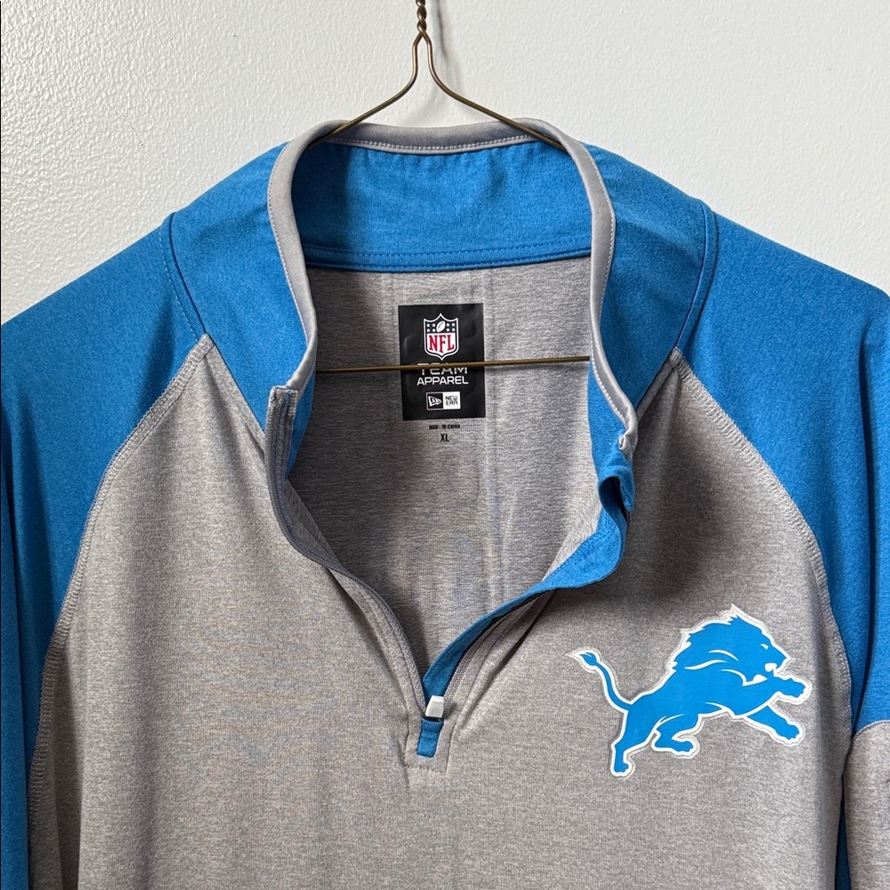 NFL Blue and Gray Pullover with Lion Logo